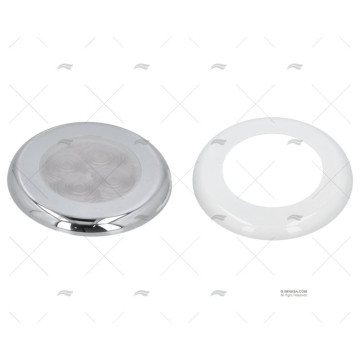 LUZ EMPOTRABLE LED AZUL INOX