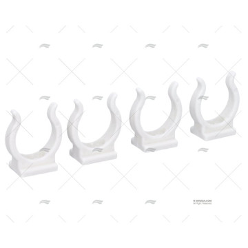 CLIP NYLON BLANCO 25MM (4u)