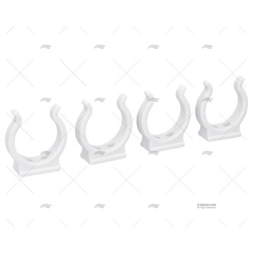 CLIP NYLON BLANCO 44MM (4u)