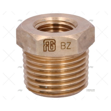 REDUCCION BRONCE M-H 1/2"-1/4" GUIDI