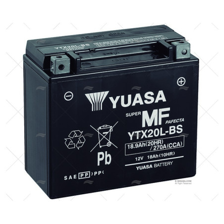 BATERIA AGM YTX20L-BS 18 A YUASA