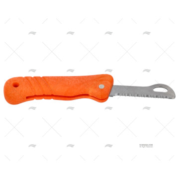 CUCHILLO FLOTANTE NARANJA HOJA REDONDA MAC COLTELLERIE