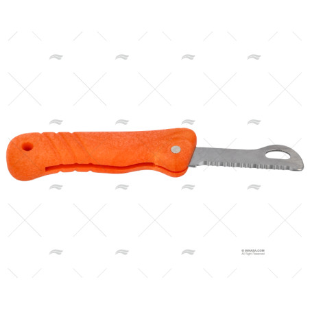 CUCHILLO FLOTANTE NARANJA HOJA REDONDA MAC COLTELLERIE