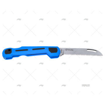 CUCHILLO MARINE PLEGABLE AZUL MAC COLTELLERIE