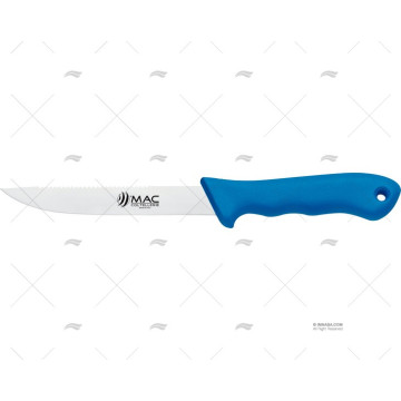 CUCHILLO PESCA SR CON FUNDA AZUL 27.5-H15cm MAC COLTELLERIE