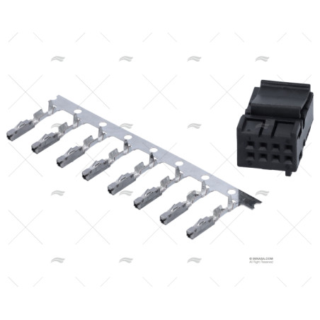 KIT CONECTOR 8PIN VL (CONECTOR+PINES