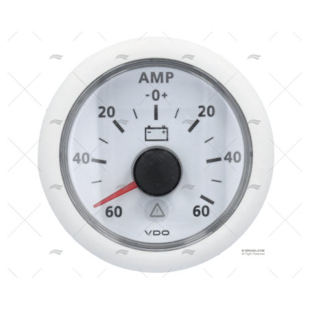 AMPERIMETRO VLB 12/24V 60AMP 52mm