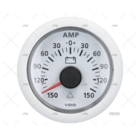 AMPERIMETRO VLB 12/24V 150AMP 52mm