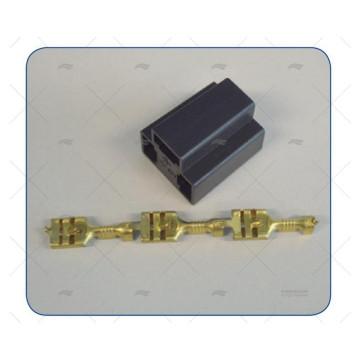 CONECTOR 3 POLOS PARA INDICADOR 52MM VDO