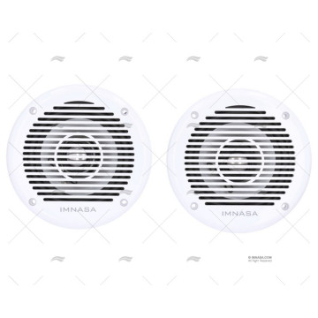 ALTAVOZ 2Ud. 80W 166mm IP44 BLANCO/NEGRO LED