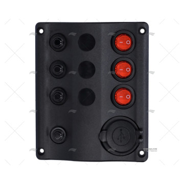 PANEL INT. 3P 12V 107x130 USB