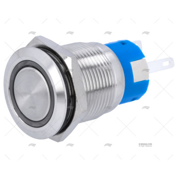 INTERRUPTOR PUSH-OFF 12V CON LED AZUL 5A