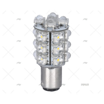 LAMPARA BAY15D+- 12V LED BLANCO 57x2