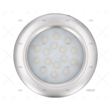 LUZ PLAFON LED 88mm 12/28V IP-65 SATIN.