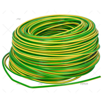 CABLE H05V/H07V 6 AMARI-VERDE 100m