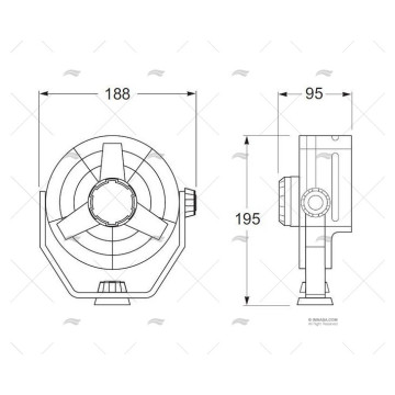 VENTILADOR TURBO HELLA MARINE