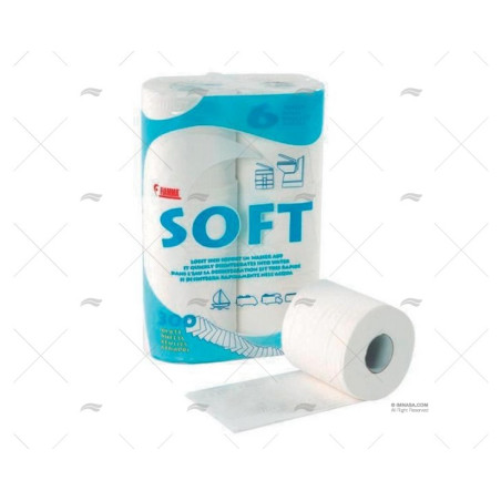 PAPEL INODORO SOFT 6 ROLLOS.