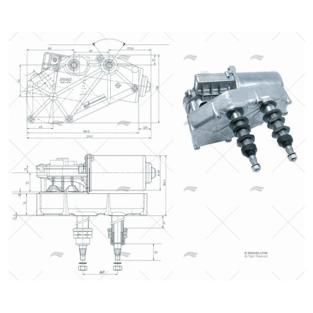 MOTOR LIMPIAPARABRISAS 12V