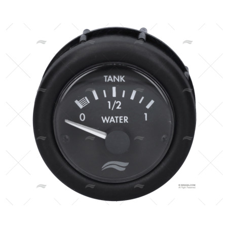 IND. AGUA IMB 12V NEGRO 52mm