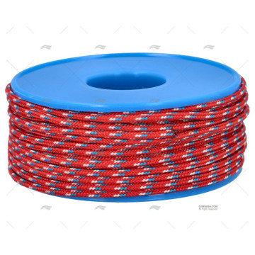 BOBINA POLIEST. ROJA/BLANCA/AZUL 2mm