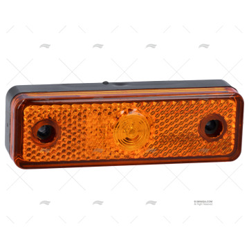 LUZ FARO LATERAL NARANJA LED 96x30x26 1