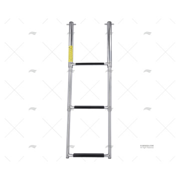 ESCALERA TELESCÓPICA INOX 3 PELDAÑOS