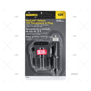 CONECTOR MECHERO 12V CON LED MARINCO