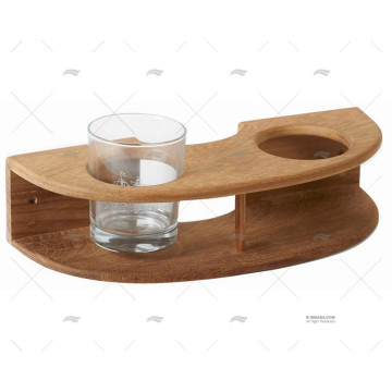 SOPORTE TECA PARED PARA VASO (2) ARC MARINE