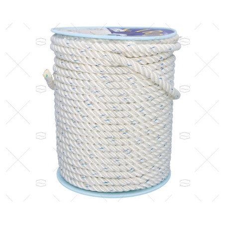 CABO POLYESTER 28mm BLANCO 100m