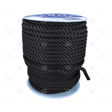 CABO POLYESTER 20mm NEGRO 100m