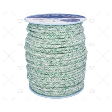 ESCOTA TOP GRIP 12mm BLANCO/VERDE 200m