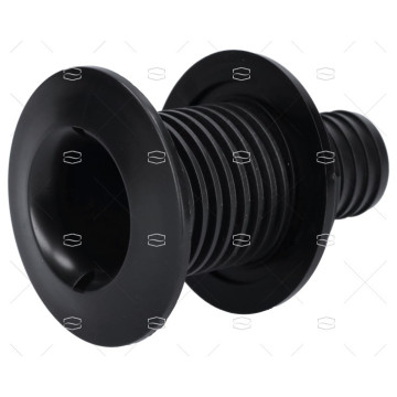 PASACASCO PLASTICO NEGRO 1-1/4"