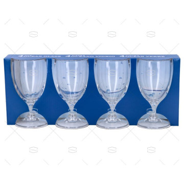 VASO PARA VINO 200ML 4 PIEZAS