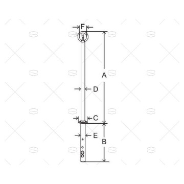 CERRADURA PUERTA CON LLAVE INOX MARINE TOWN