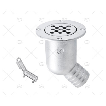 DESAGUE CODO 38mm 45º INOX 316 MARINE TOWN