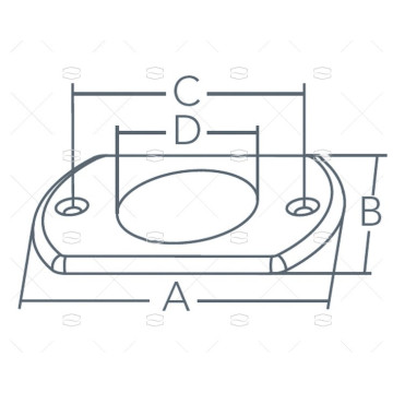 PLACA RECTANGULAR INOX ALMACENAMIENTO PORTACAÑAS MARINE TOWN