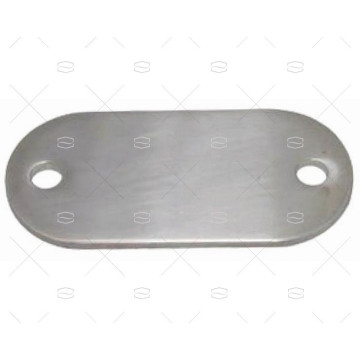 PLACA RECTANGULAR BORDE REDONDEADO EN INOX-316 MARINE TOWN