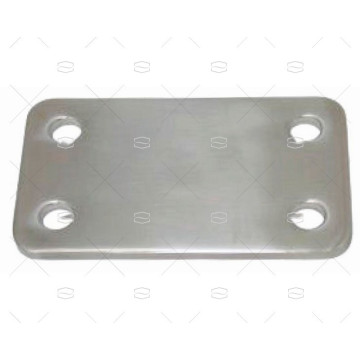 PLACA CUADRADA EN INOX-316 MARINE TOWN