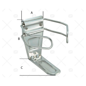 SOPORTE BOTELLA INOX-304