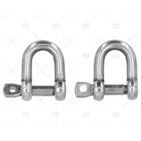 GRILLETE RECTO CORTO AISI-316 05mm