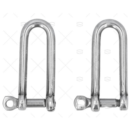 GRILLETE RECTO LARGO INOX 316/INOX