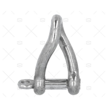 GRILLETE REVIRADO INOX 08mm