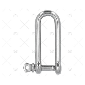 GRILLETE RECTO LARGO INOX 06mm