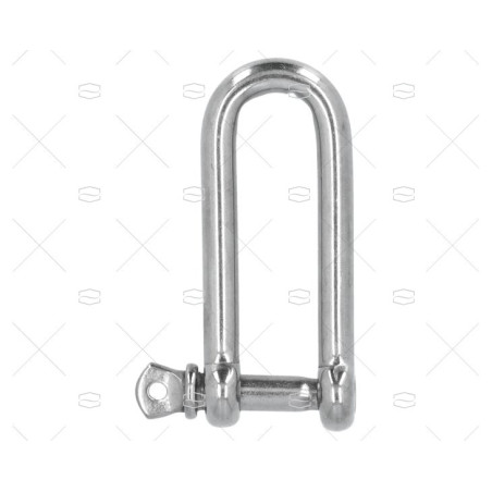 GRILLETE RECTO LARGO INOX 06mm