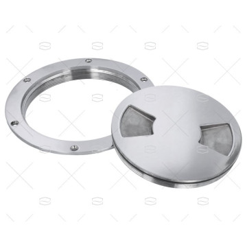 TAPA REGISTRO INOX 198mm EXTERIOR