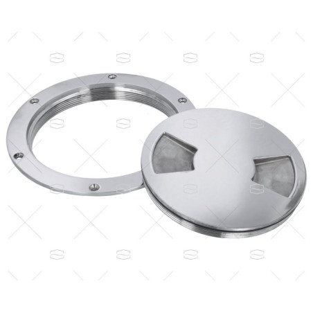 TAPA REGISTRO INOX 198mm EXTERIOR