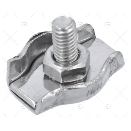 SUJETACABLES INOX PLANO SIMPLE 3mm