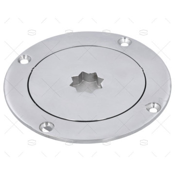 TAPA REGISTRO INOX 3" 120mm