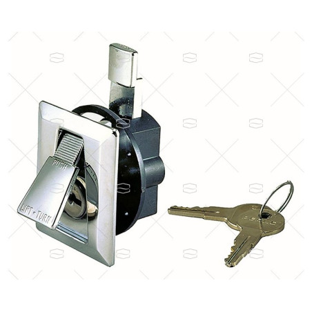 CIERRE CROMADO CON LLAVE PERKO