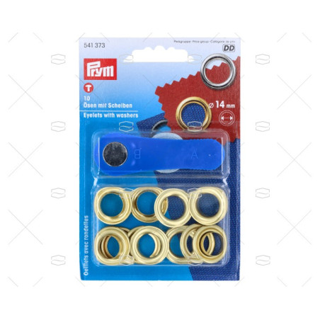 OJAL SURTIDO LATON *(10) PRYM